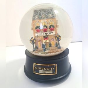 Vintage GIVENCHY Snow Globe Winter In Paris 1999 Limited Edition PRE-OWNED, flaw